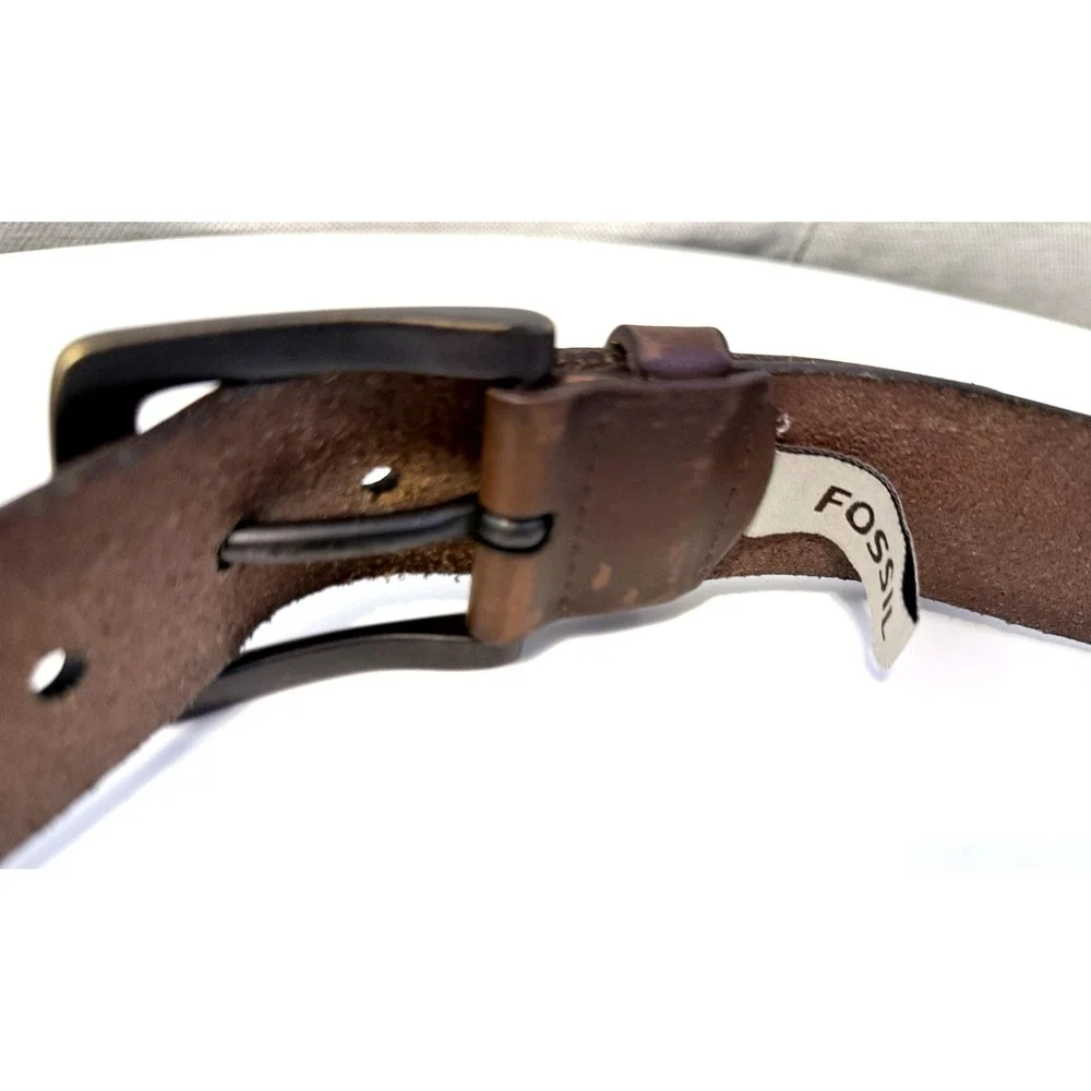 Fossil Genuine Leather Belt  1 1/2